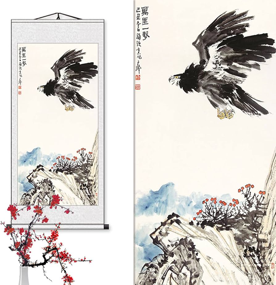 鷹之図　掛軸 鷹之図 掛軸 2025年最新】鷹 掛軸の人気アイテム - メルカリ